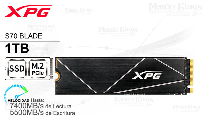 UNIDAD SSD M.2 PCIe 1TB XPG GAMMIX S70 BLADE