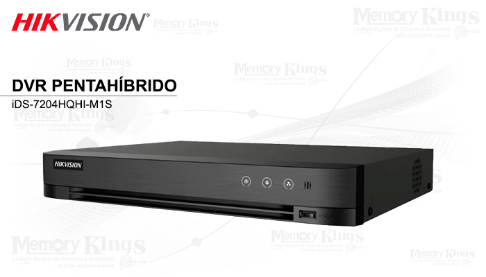 DVR HIKVISION iDS-7204HQHI-M1 FHD 1080P 4-CANALES