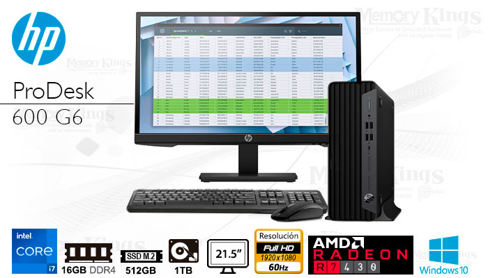 PC Core i7-10700 HP ProDesk 600 16|512+1|R430|22 W