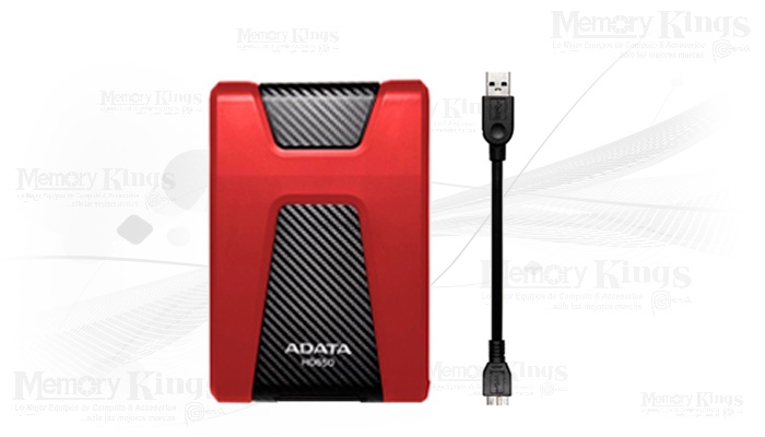DISCO DURO USB3.2 2TB ADATA HD650 RED