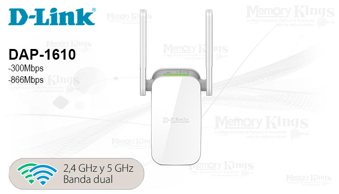 EXTENSOR Wi-Fi D-LINK DAP-1610 AC1200 2BANDAS
