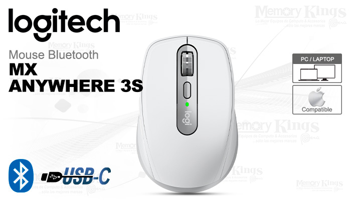 MOUSE LOGITECH MX ANYWHERE 3S WHITE Bluetooth