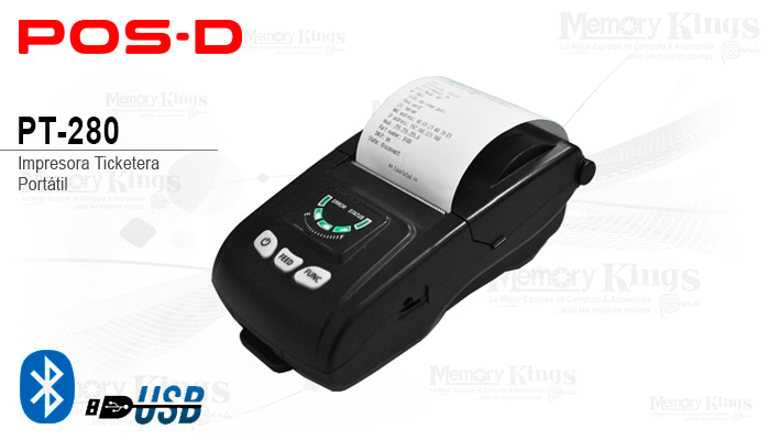 IMPRESORA Termica mobile POS-D PT280 2P BT|USB