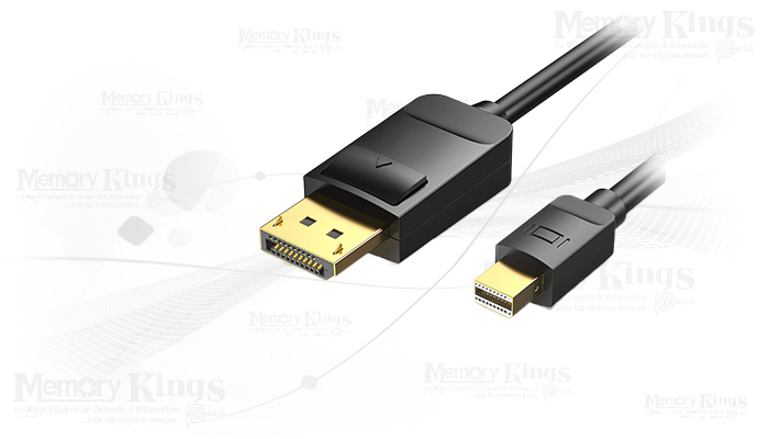 CABLE Mini DisplayPort a DisplayPort 1.80mt DELCOM