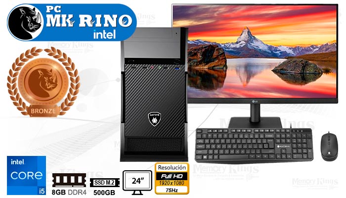 PC Core i5-10400 MK RINO E570M 8|500|24|UHD630