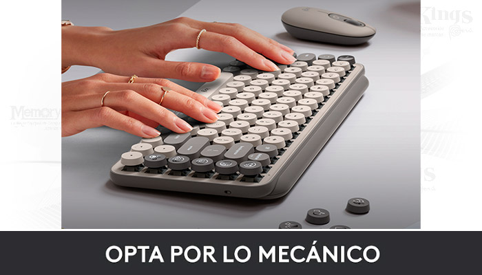 Teclado Mecánico Inalámbrico Logitech POP Keys Mist, Teclas para emojis  intercambiables, Bluetooth, USB Logi Bolt, Español - 920-011518