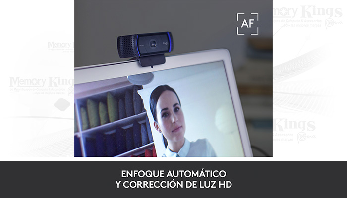 Webcam  Logitech C920S Pro HD, FHD 1080p, Captura de video