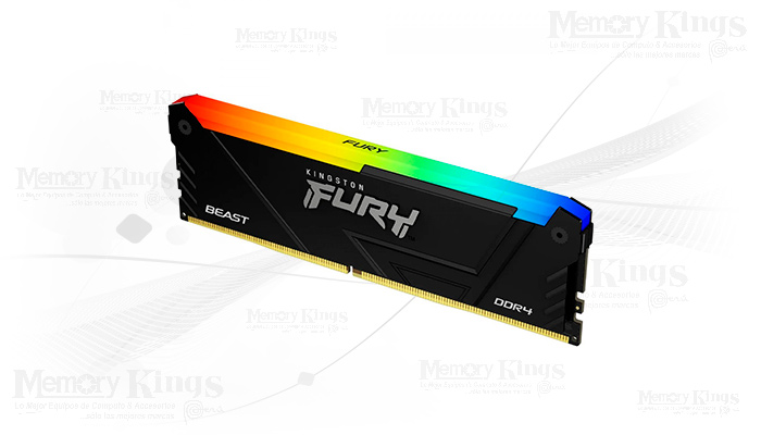 MEMORIA DDR4 16GB 3600 CL18 FURY BEAST RGB BLACK