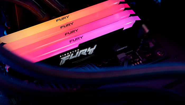 MEMORIA DDR4 16GB 3600 CL18 FURY BEAST RGB BLACK
