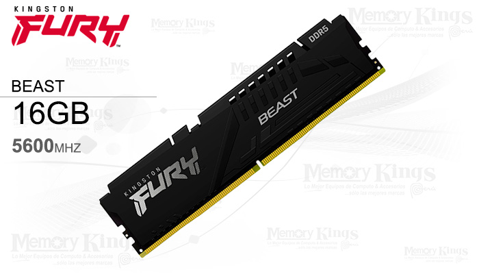 MEMORIA DDR5 16GB 5600 CL40 FURY BEAST BLACK