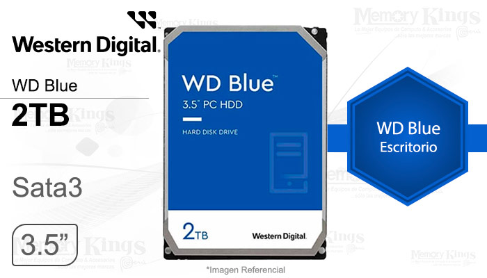 DISCO DURO 3.5 2TB WD BLUE 256MB