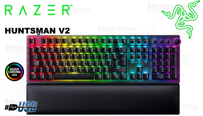 TECLADO Gaming RAZER HUNTSMAN V2 ANALOGICO PBT RGB