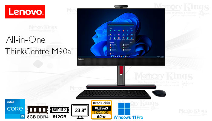 PC All in One Core i5-12400 LENOVO ThinkCentreM90a Gen 3 8|512|23.8 W11PRO 