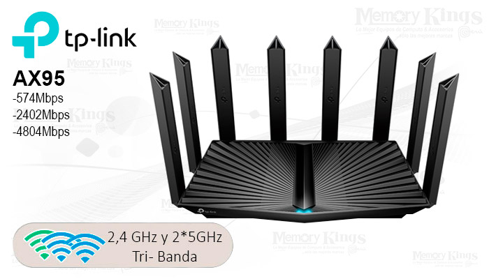 ROUTER TP-LINK Archer AX95 AX7800 3BAND 8antenas