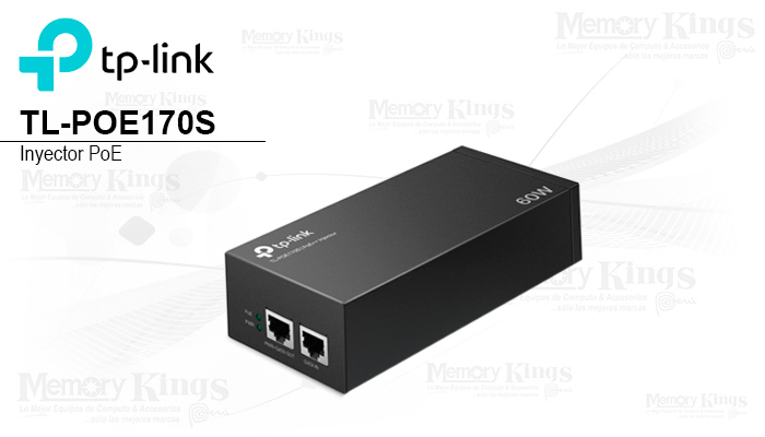 Inyector PoE GbE TP-LINK TL-POE170S 60w