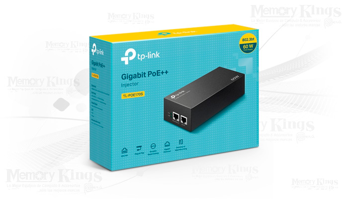 Inyector PoE GbE TP-LINK TL-POE170S 60w