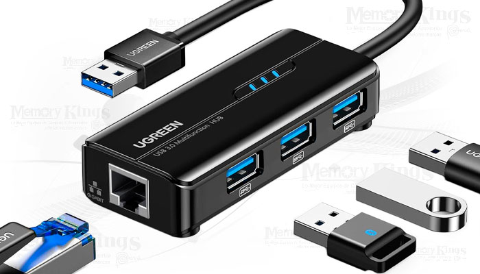 ADAPTADOR USB 3.0 a RED +3pt-USB3.0 UGREEN 20265