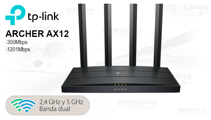 ROUTER TP-LINK Archer AX12 AX1500 2BAND 4antenas
