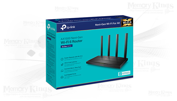 ROUTER TP-LINK Archer AX12 AX1500 2BAND 4antenas