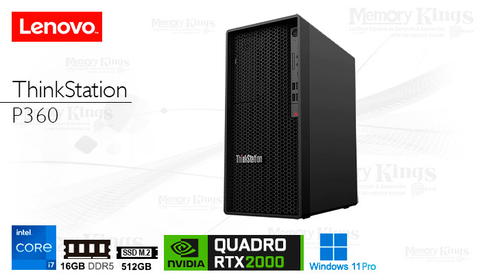 PC WS Core i7-12700 LENOVO ThinkStation P360 TOWER 16GB|512GB QUADRO RTX A2000 12GB W11PRO