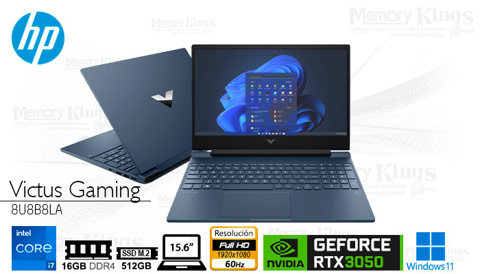 LAPTOP Core i7-12650H HP Victus Gaming 15-fa0007la 16|512|15.6