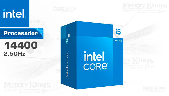 PROCESADOR INTEL Core i5-14400 2.5GHZ|20MB 1700