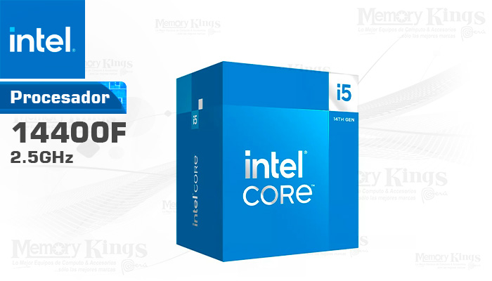 PROCESADOR INTEL Core i5-14400F 2.5GHZ|20MB 1700