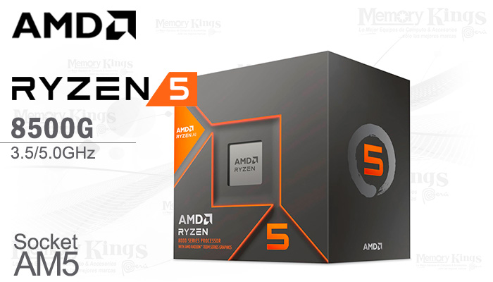 PROCESADOR AMD Ryzen 5 8500G 3.5GHz|16MB 6C AM5