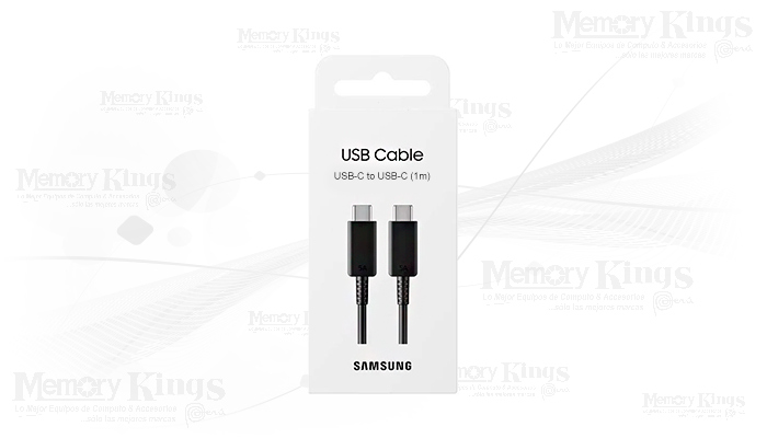 CABLE USB-C A USB-C SAMSUNG Black 3A