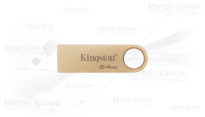 MEMORIA USB 64GB KINGSTON DT SE9 G3 metal gold