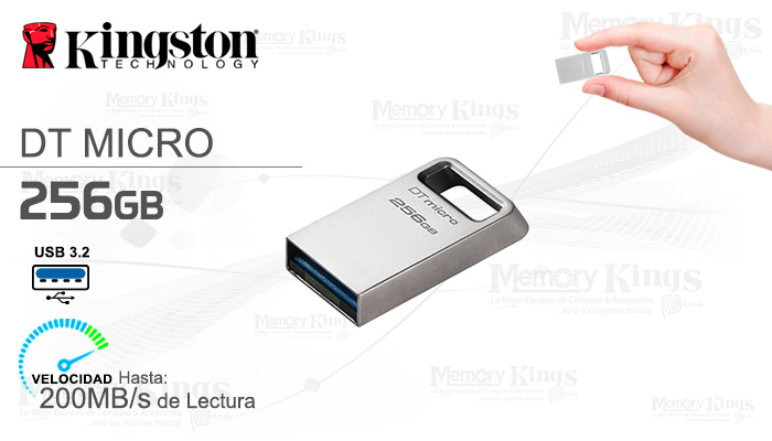 Memoria USB 3.2 128GB Kingston DT MICRO Ultra Slim - Mesajil