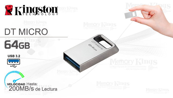 MEMORIA USB 64GB KINGSTON DT MICRO Ultra Slim