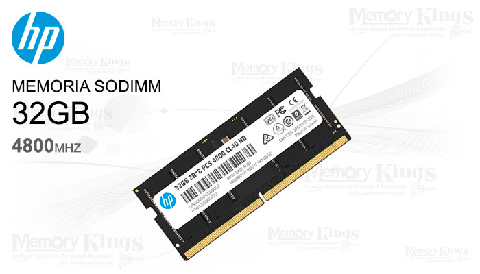 MEMORIA SODIMM DDR5 32GB 4800 CL40 HP X1 SERIES