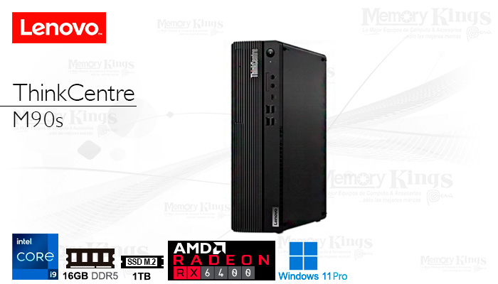 PC Core i9-12900F LENOVO ThinkCentre M90s G3 SFF 16GB|S1TB RADEON RX 6400 4GB W11PRO 