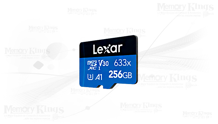 MEMORIA micro SD 256GB LEXAR HADES 633X SERIE BLUE