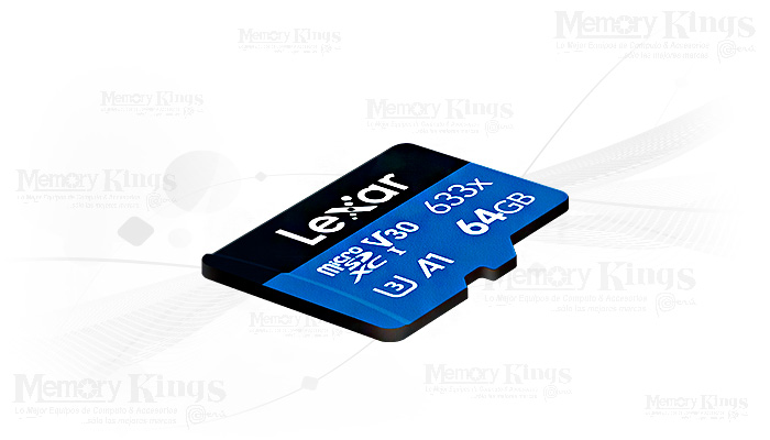 MEMORIA micro SD 64GB LEXAR HADES 633X SERIE BLUE