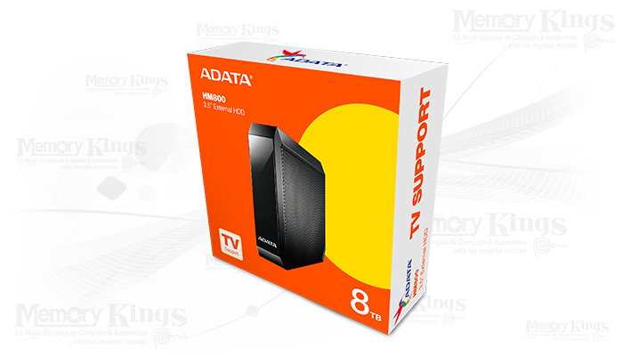 DISCO DURO 3.5 USB 8TB ADATA HM800 BLACK