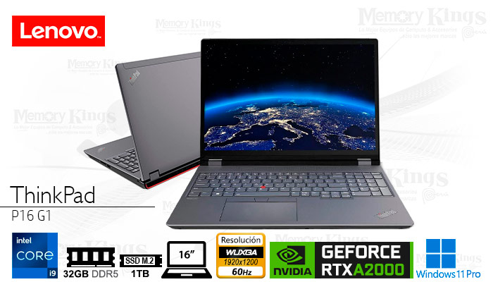 LAPTOP WS Core i9-12900HX LENOVO ThinkPad P16 G1 32|S1TB|16