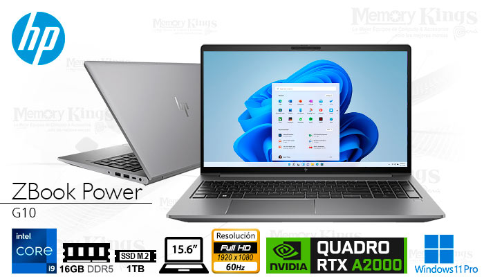 LAPTOP WS Core i9-13900H HP ZBook Power G10 16|S1TB/15.6