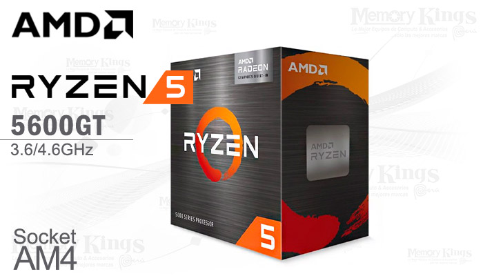 PROCESADOR AMD Ryzen 5 5600GT 3.6GHz|16MB 6C AM4