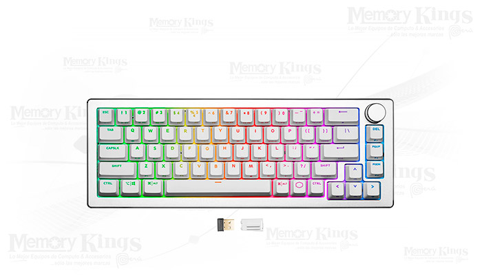 TECLADO Gaming Wireless COOLER MASTER CK721 SW RED