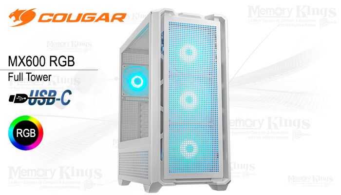 CASE Full Tower COUGAR MX600 RGB WHITE