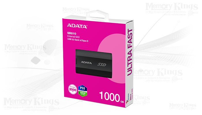 UNIDAD SSD USB-C|USB3.2 1TB ADATA SD810 BLACK