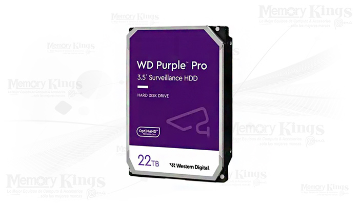 DISCO DURO 3.5 22TB WD Purple Pro 512MB Vigilancia