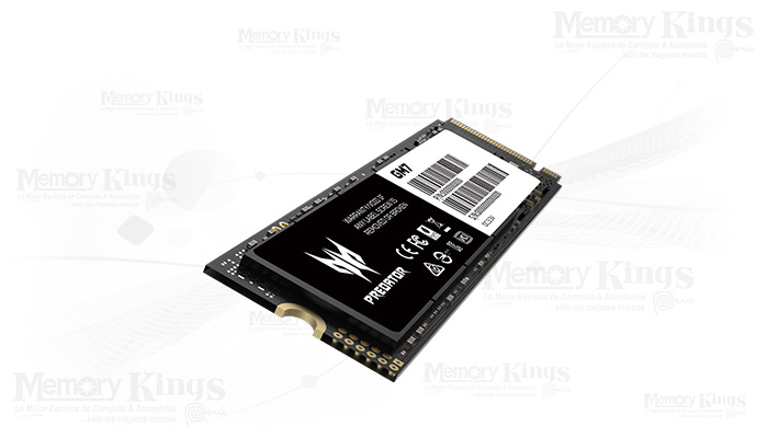 UNIDAD SSD M.2 PCIe 512GB ACER PREDATOR GM7
