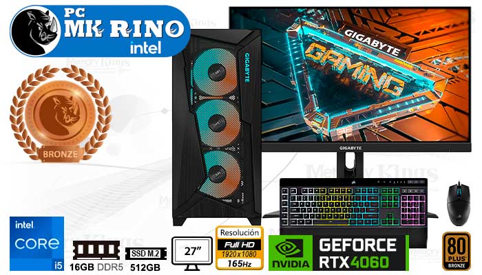 PC Core i5-14400F MK RINO C301 16|512|27