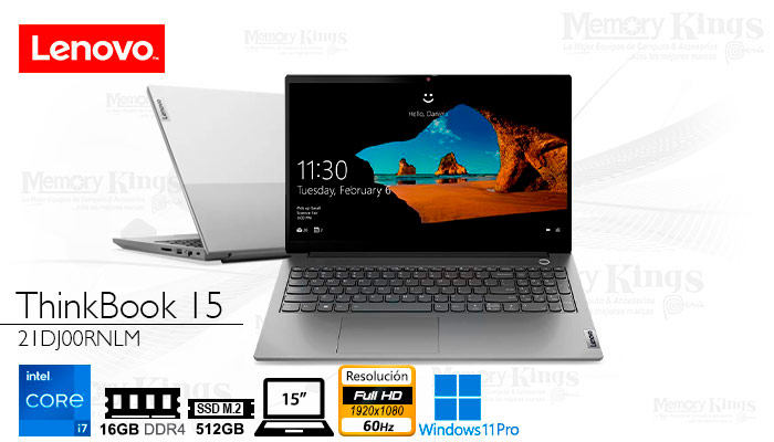 LAPTOP Core i7-1255U LENOVO ThinkBook 15 G4 IAP 16|512|15.6 W11PRO