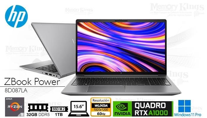 LAPTOP WS AMD Ryzen 9 7940HS HP ZBook Power G10 32|S1TB|15.6