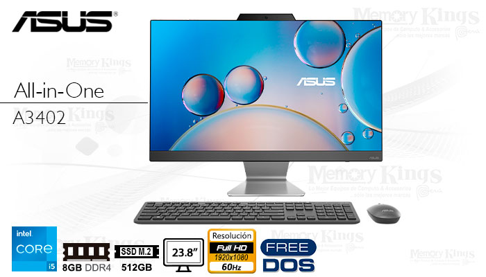 PC All in One Core i5-1235U ASUS A3402 8|512|23.8