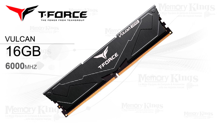 MEMORIA DDR5 16GB 6000 CL38 T-FORCE VULCAN BLACK